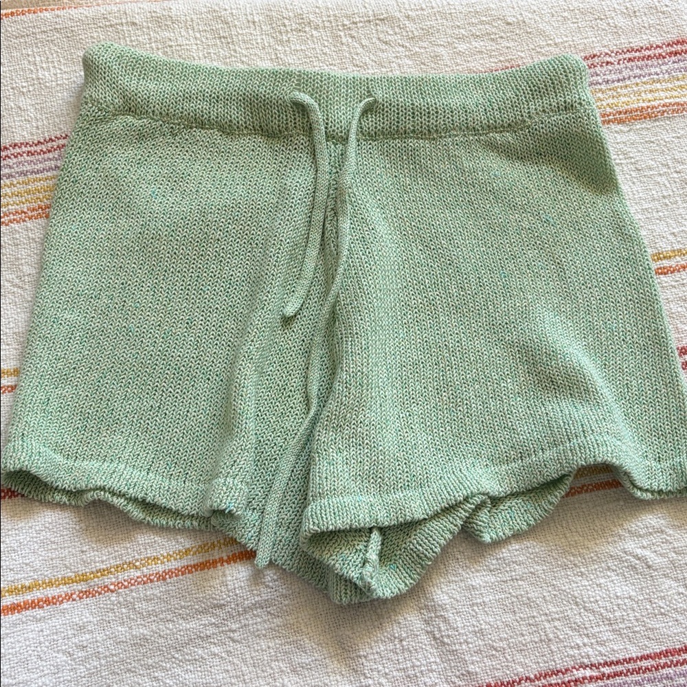 XS - NWOT - Misa Los Ángeles - Green Knit Shorts
